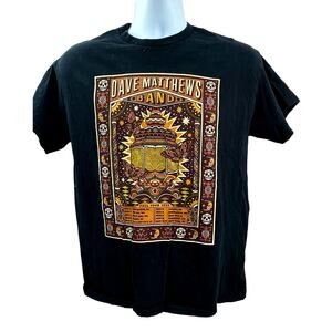 Dave Matthews Band Fall Tour 2022 Shirt Black Mens size M Concert